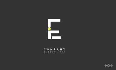 Fototapeta premium IE Alphabet letters Initials Monogram logo 