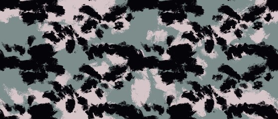 Seamless abstract textured pattern. Simple background black, pink, green texture. Digital brush strokes background. Designed for textile fabrics, wrapping paper, background, wallpaper, cover.