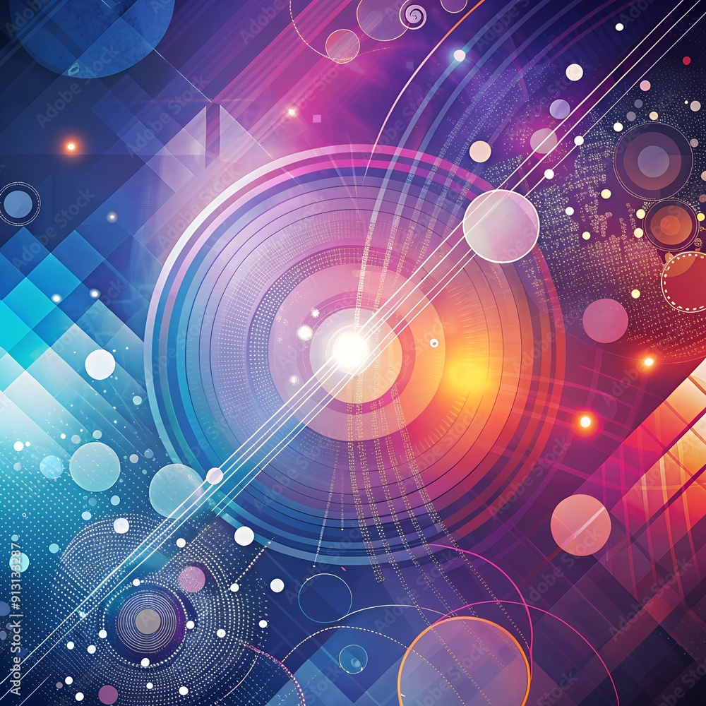 Poster dynamic abstract background