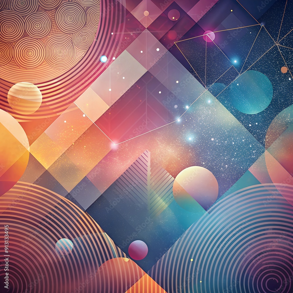 Poster dynamic abstract background