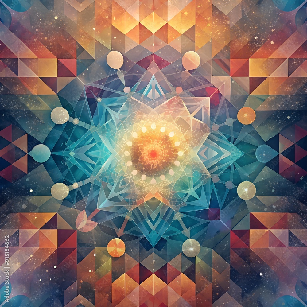 Poster dynamic abstract background