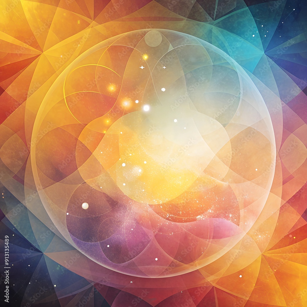 Poster dynamic abstract background