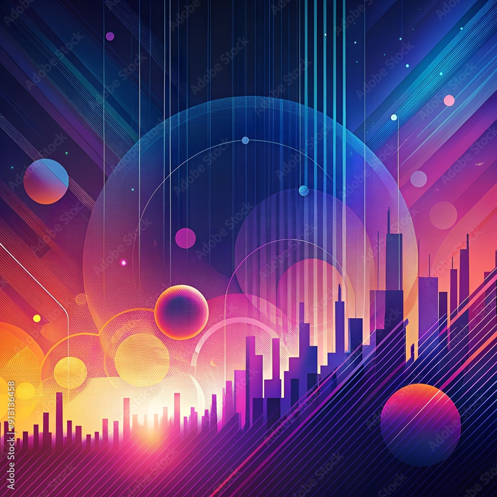 Poster dynamic abstract background