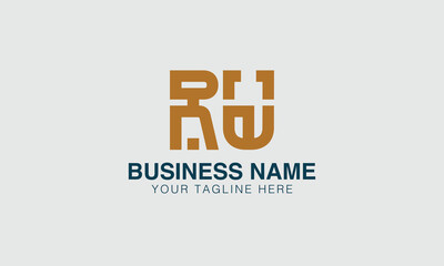 RU R ru initial logo | initial based abstract modern minimal creative logo, vector template image. luxury logotype logo, real estate homie logo. typography logo. initials logo
