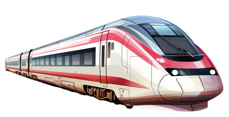 Fototapeta premium PNG Train vehicle railway transportation.