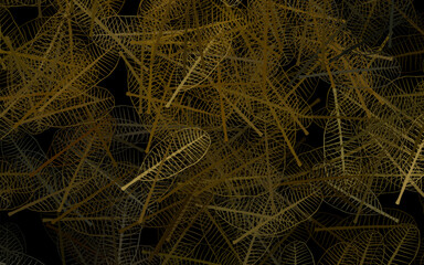 Dark Multicolor vector abstract design with flowers, leaves.