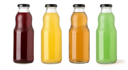 glass bottle with juice