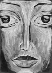 abstract human portrait. watercolor painting. illustration © Anna Ismagilova