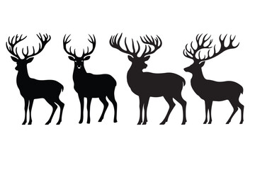 deer silhouette vector