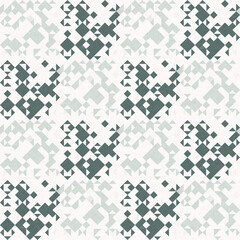 Simple glitch geometric seamless abstract pattern with playful woven summer color. Bright whimsical gender neutral bold irregular shape textile Cotton effect background. 