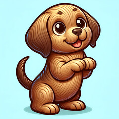 Fototapeta premium dog with bone