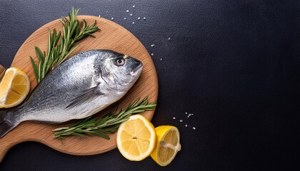 fresh fish with lemon