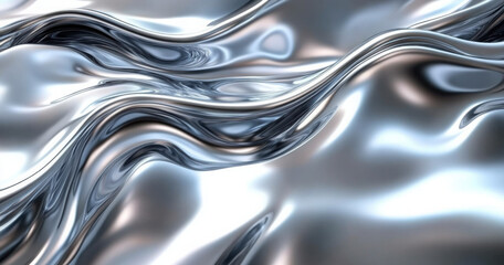 abstract silver liquid metal background