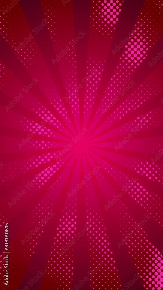 Poster abstract glowing yellow color halftone motion background. moving dots seamless loop. abstract animat