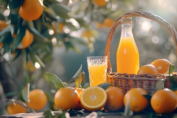 oranges and juice