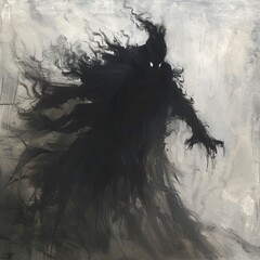 Fototapeta premium Darkness: Represents shadow, stealth, and offensive dark powers.