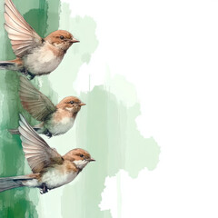 robin on a branch generative IA