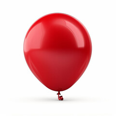 red balloon isolated on white background
