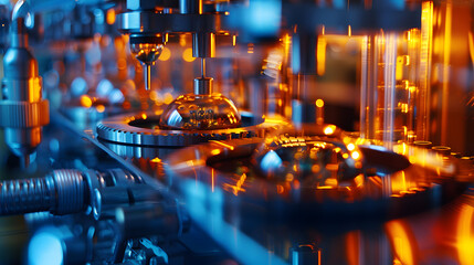 A laboratory using quantum computers for complex calculations.