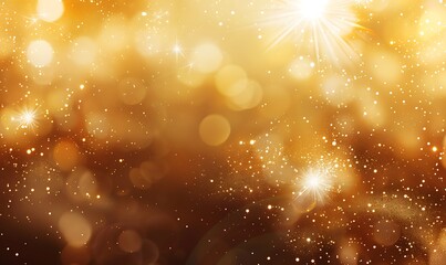 Obraz premium Abstract background new year, Gold fireworks and celebrating holiday, copy space