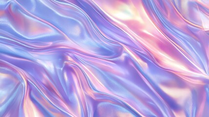 Fototapeta premium Holographic, pastel, liquid metal