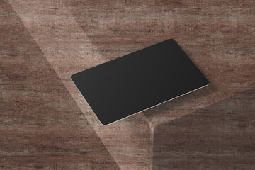 3D iluustration. Credit card mockup isolated