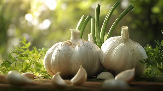 organic fresh garlic