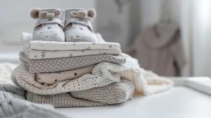 The baby clothes pile