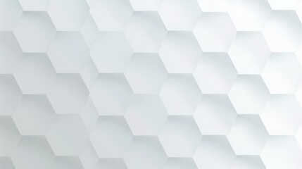 Stylish hexagonal pattern background in soft white tones, perfect for modern design and creative projects.