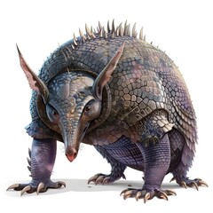 Fototapeta premium Armadillo devil fantasy animal cartoon isolated whitebackground 16:9
