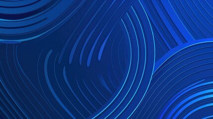 Abstract blue background with dynamic curved lines creating a modern and sleek design perfect for digital projects.
