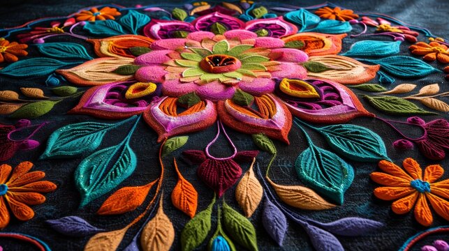 festive rangoli art, elaborate rangoli designs adorn a festive diwali banner, showcasing cultural heritage and artistic traditions of the joyous occasion