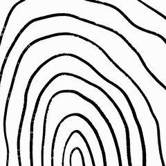 Square hand drawn pattern, curved pencil arcs on white background. Grunge doodle illustration, curved lines, scribble elements.