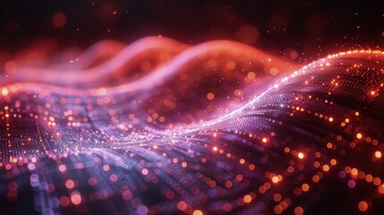 Obraz premium Abstract Painting With Red, Yellow, and Black Circles