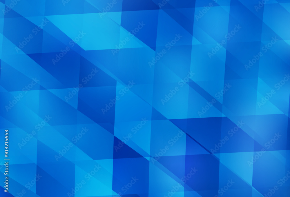 Wall mural Light BLUE vector backdrop with rhombus.