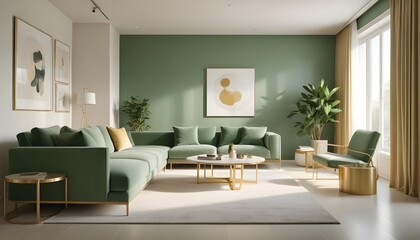 Photo interior modern design room 3d illustration