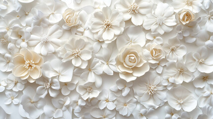 Illustrazione di fiori con spazio per il testo