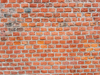 Old Red Brick Wall Texture Background