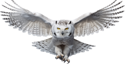 Snowy owl transparent background.