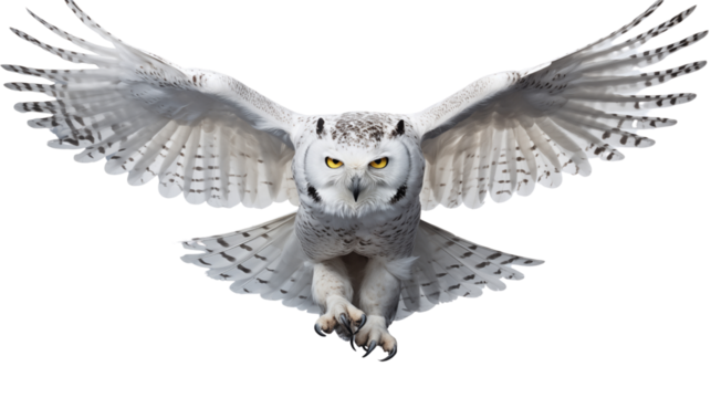 Snowy owl transparent background.