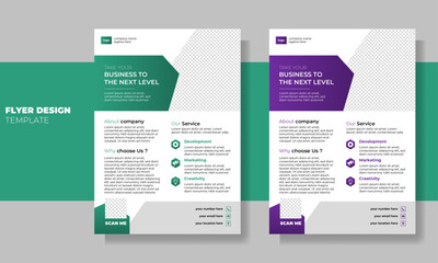 Corporate business flyer template concept for business company
