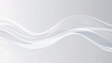 Obraz premium Elegant abstract wave pattern, conveying smooth motion and serenity, ideal for backgrounds or design projects.