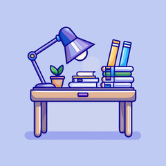 illustration of a bench and table