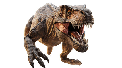 Fototapeta premium Tyrannosaurus transparent background.