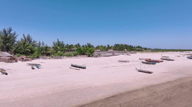 Flying Over The Coast Of Murundava In Madagascar, Aerial View