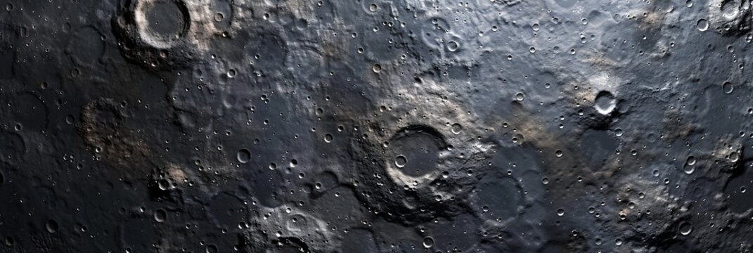 A close up of a planet with many craters