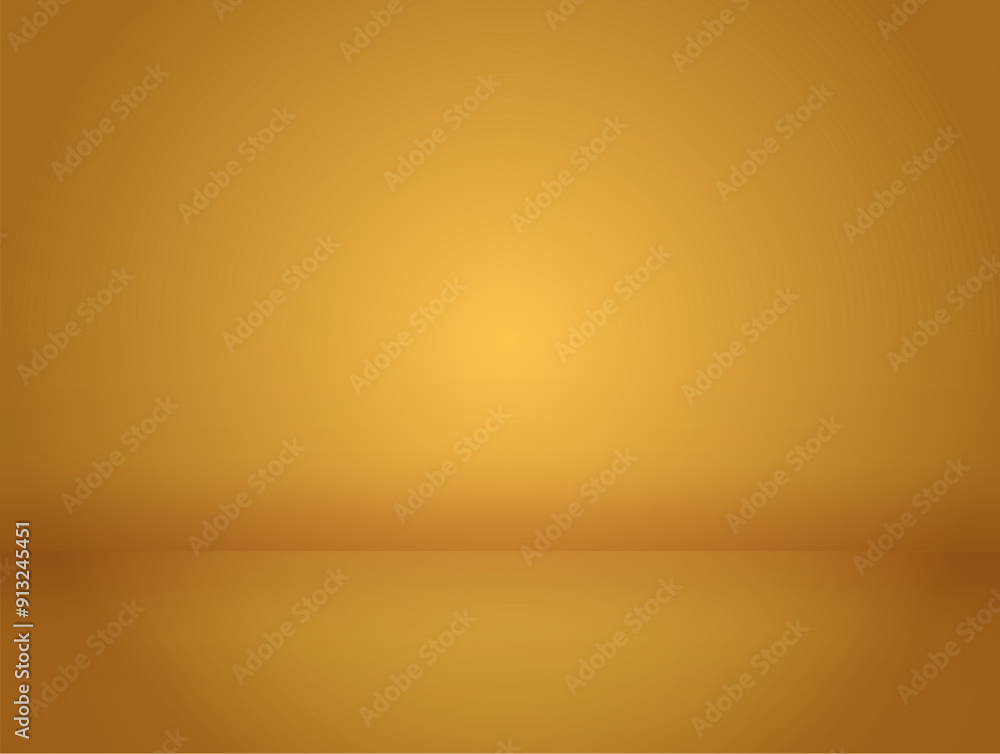 Poster modern empty copy space in brown golden color, editable vector. glowing wall with space in the cente