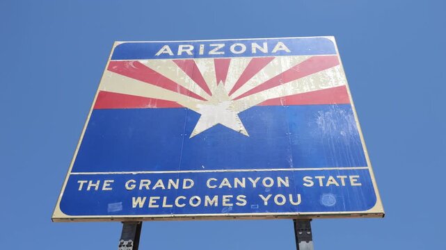Arizona Public Welcome Sign