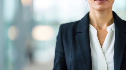 Stylish Professional Woman in Office Attire - Exuding Elegance and Confidence in Work Fashion