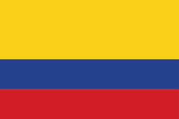 National flag of Colombia. Colombian flag. Vector Illustration.